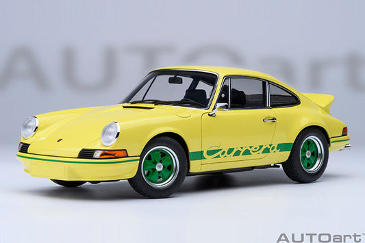 78033 PORSCHE 911 CARRERA 2.7 RS (LIGHT YELLOW/GREEN STRIPES)